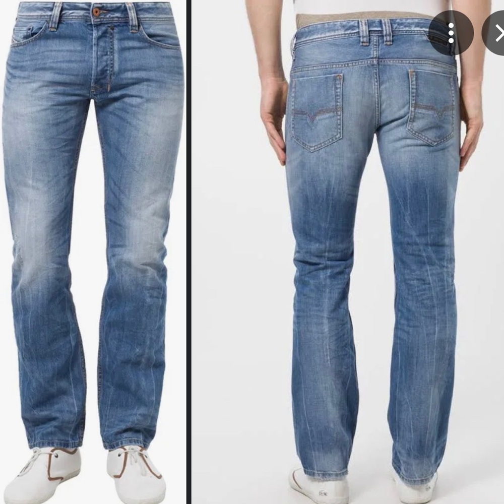 Diesel Industry SAFADO Regular Slim Straight Denim Jeans Size 38 x 30